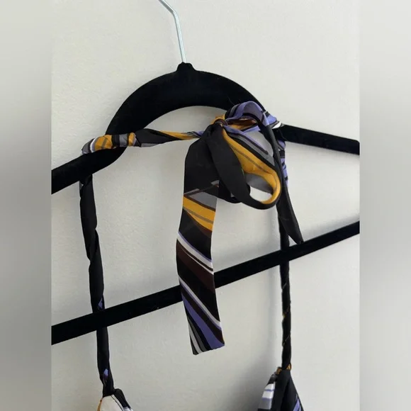 Vintage Satin Multi Colour Patterned Dress - Picture 9 of 10